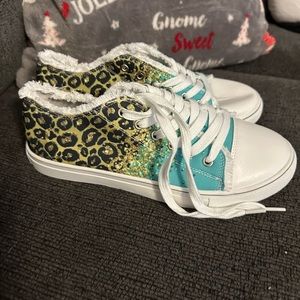 Cute cheetah print tennis shoes